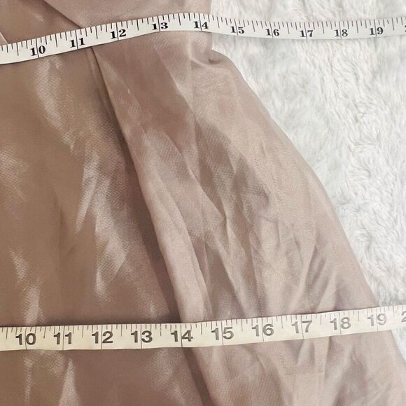 Alvina Valenta Womens Mauve From JLM Couture Shimmer One Shoulder Dress Size 8 - Picture 15 of 16